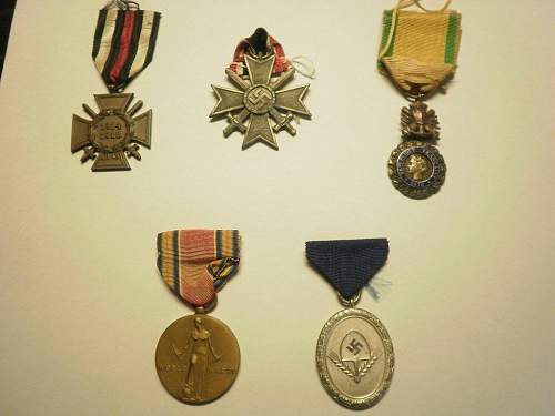 Some badges and medals