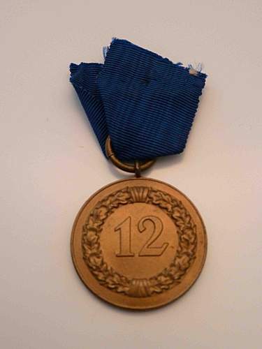 3 Medals Winterschlacht -  Dienstauszeichnung Medaille 12 Jahre - Unknow