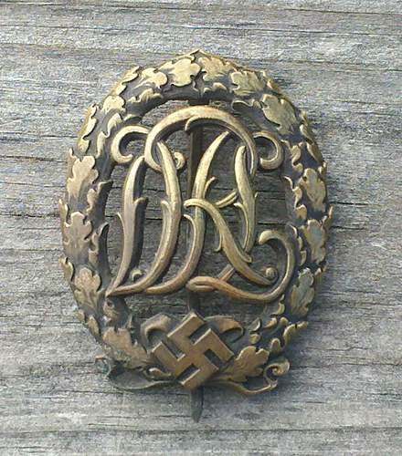 DRL Sportabzeichen in Bronze.