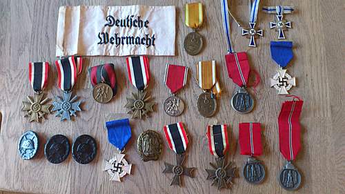 Thoughts of medal and badges lot