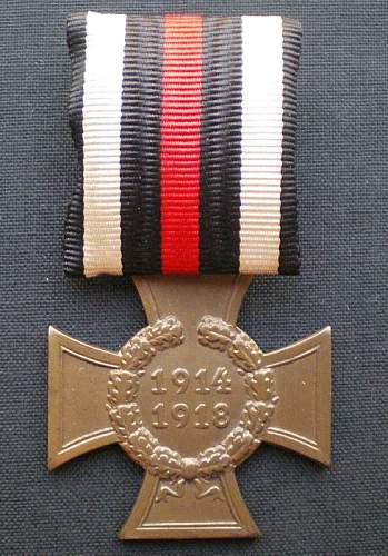 The 1914/1918 Ehrenkreuz