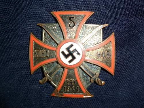 Don Cossack 5th cavalry regiment badge