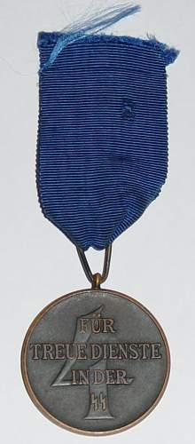 SS-Dienstauszeichnung 4.Stufe (4 Jahre) / SS Four Year Service medal