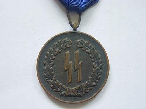 SS-Dienstauszeichnung 4.Stufe (4 Jahre) / SS Four Year Service medal