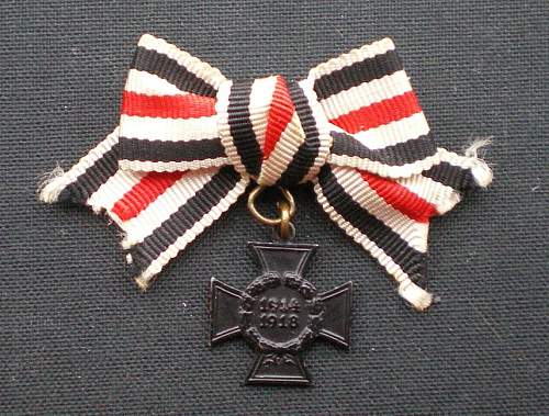 The 1914/1918 Ehrenkreuz