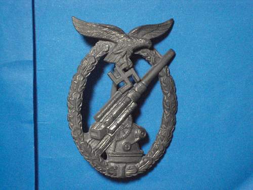 Luftwaffe flak badge - flak-kampfabzeichen