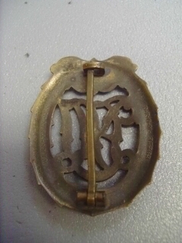 German WWII DRL Sports Badge in Bronze