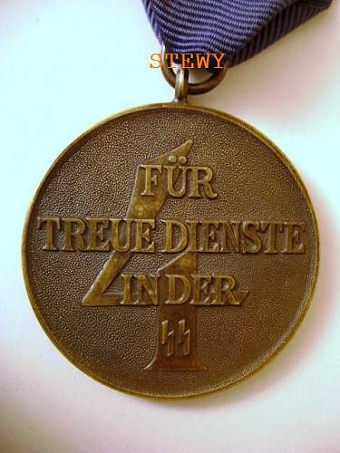 SS-Dienstauszeichnung 4.Stufe (4 Jahre) / SS Four Year Service medal