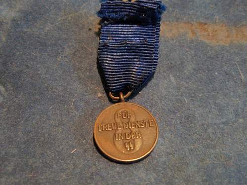 Cased 8 Year SS Service Medal