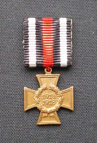 The 1914/1918 Ehrenkreuz