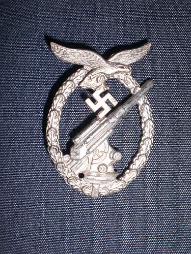 Luftwaffe Flak kampfabzeichen&#8207; Badge