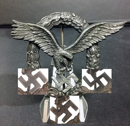 Unmarked Luftwaffe Flugzeugführerabzeichen