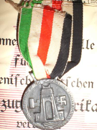 Medaille für den Italienisch-Deutschen Feldzug in afrika