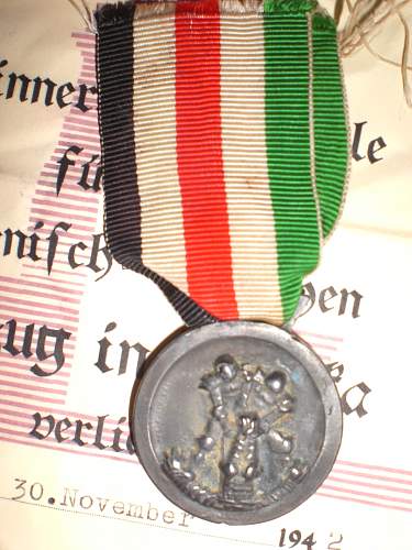 Medaille für den Italienisch-Deutschen Feldzug in afrika