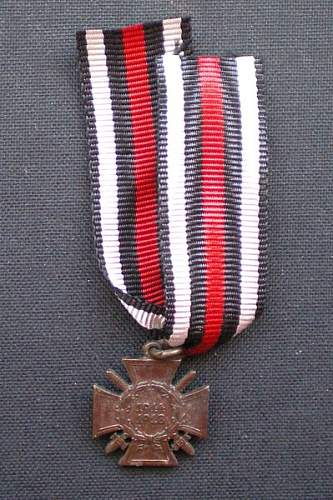 The 1914/1918 Ehrenkreuz