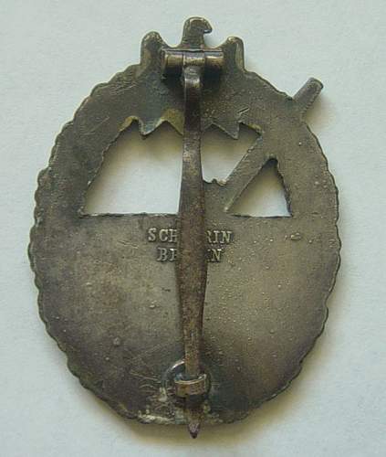 Kriegsmarine Coastal Artillery war badge/ Kriegsabzeichen für die Marineartillerie