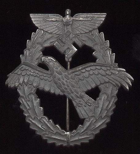 NSFK Powered Aircraft Badge 3rd Model