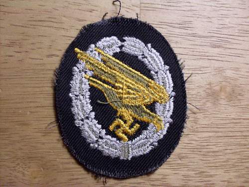 NSFK Powered Aircraft Badge 3rd Model