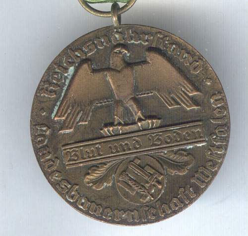 Reichsnährstand Medal