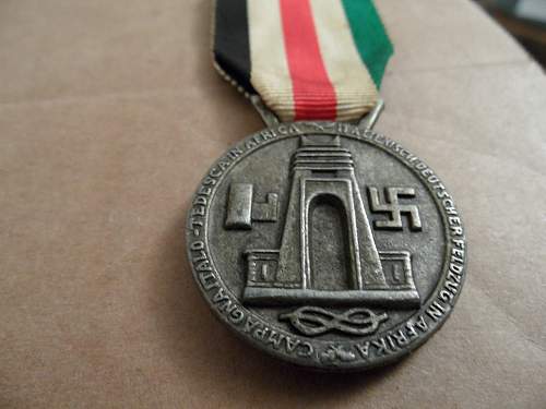Medaille für den Italiensch-Deutschen Feldzug in Afrika