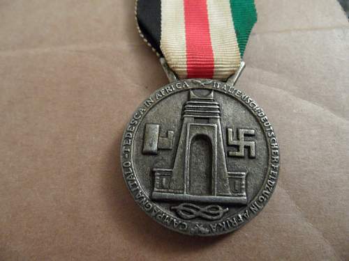 Medaille für den Italiensch-Deutschen Feldzug in Afrika