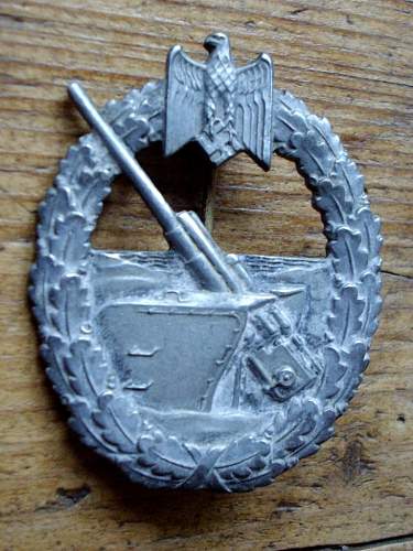 Marine Artillerie Abzeichen (Coastel Badge)