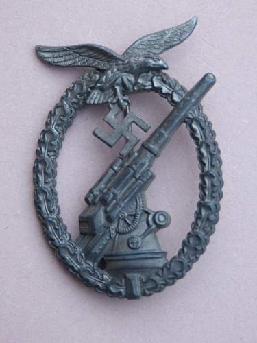 Mid -war Flakkampfabzeichen der Luftwaffe