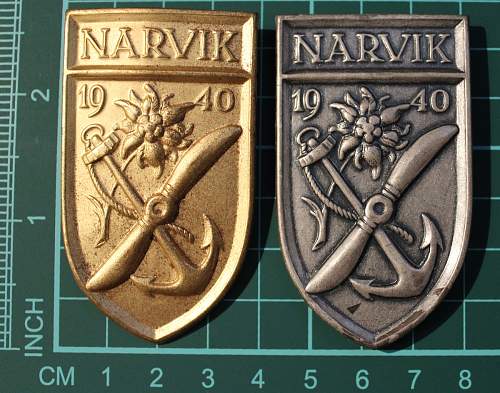 1957 Narvik Shields - original or repro ?