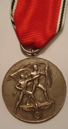 Medaille zur Erinnerung an den 13. März 1938.