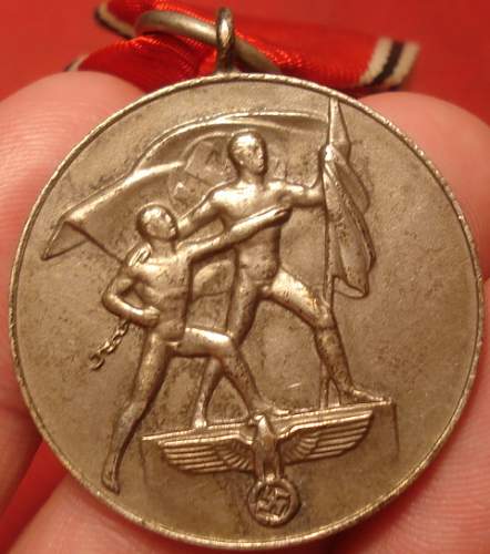 Medaille zur Erinnerung an den 13. März 1938.