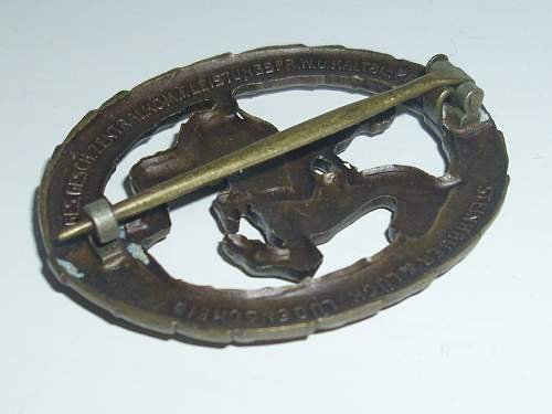 Reiterabzeichen  Horse rider badge?