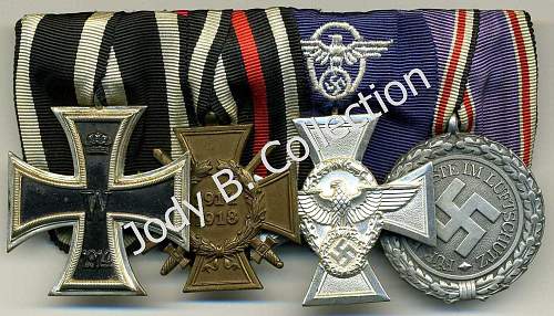 Police Long Service Medal Bars