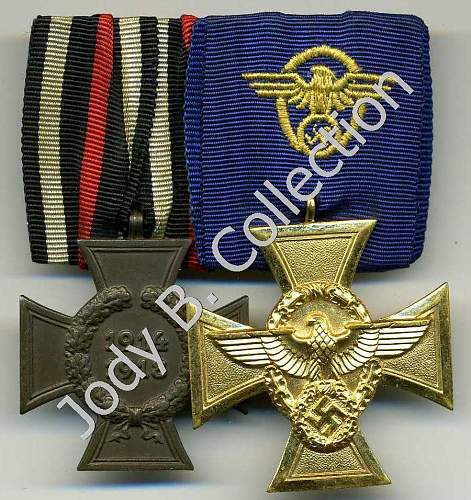 Police Long Service Medal Bars