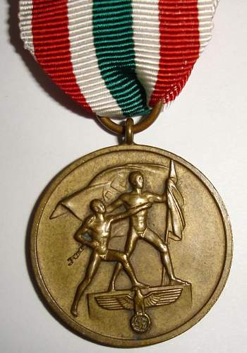 Medaille zur Erinnerung an die Heimkehr des Memellandes