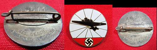 &quot;Reichs luftschutz&quot; pins