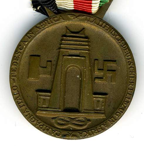 Medaille für den Italiensch-Deutschen Feldzug in Afrika