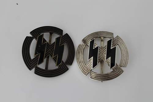 2 Round SS badges 1st and 2nd class-Please help to ID