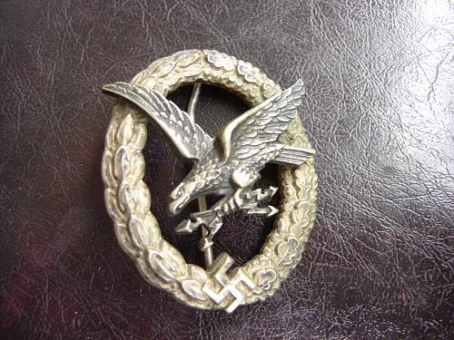 Luftwaffe Badge - real or not? HELP!