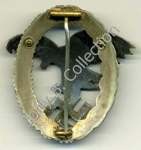 Luftwaffe pilot badge und balloon observer badge