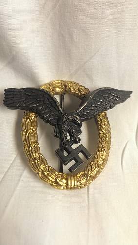 Pilot/Observer Badge - Fake?