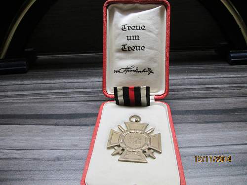 Das Ehrenkreuz des Weltkriegs 1914/1918 with case