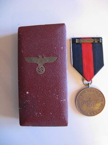 1st Oktober Sudetenland Medal for opinions please