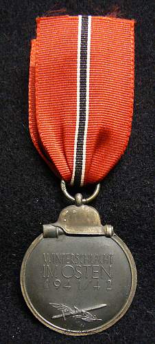 Medaille &quot;Winterschlacht im Osten 1941/42&quot; (Ostmedaille), &quot;20&quot; Fritz Zimmerman.