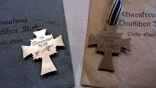 Mutterkreuz Bronze &amp; Silver