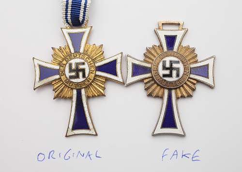 Mutterkreuz Bronze &amp; Silver