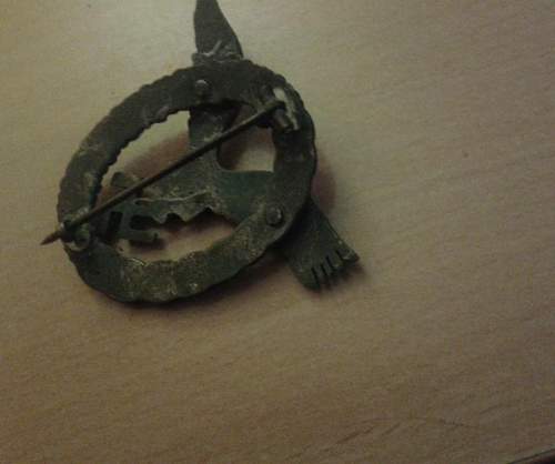 luftwaffe pilot observer badge, original?