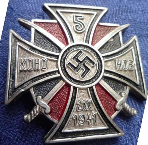 Kreuz des 5 . Don-Kossaken-Reiter Regiments