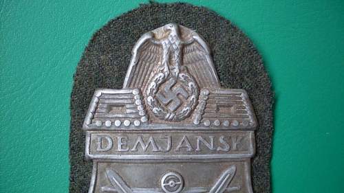 Demjansk shield - real or fake?