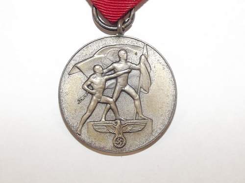 Medaille zur Erinnerung an den 13. März 1938