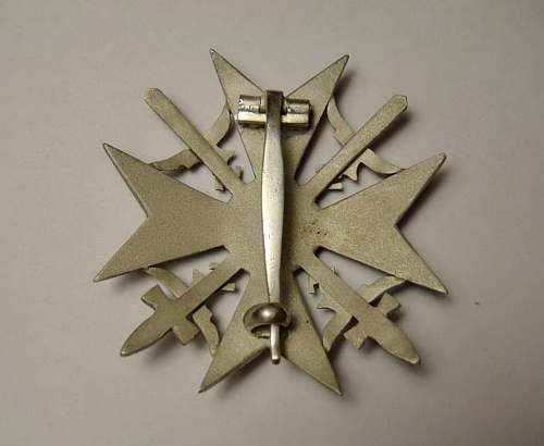 Spanienkreuz in Silber 900